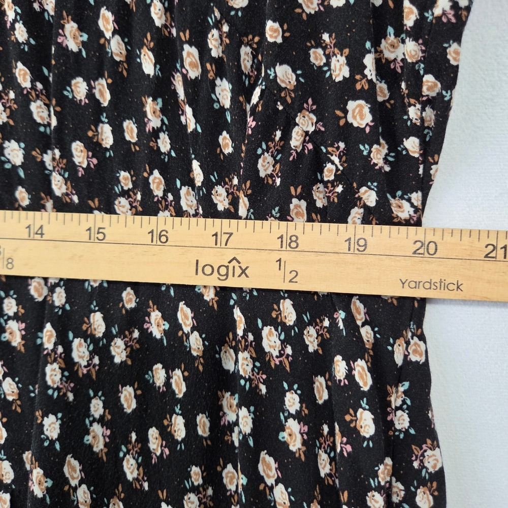 Natural Life Maxi Dress XL Floral Tiered Boho Button Cottagecore Peasant Coastal - Picture 7 of 15
